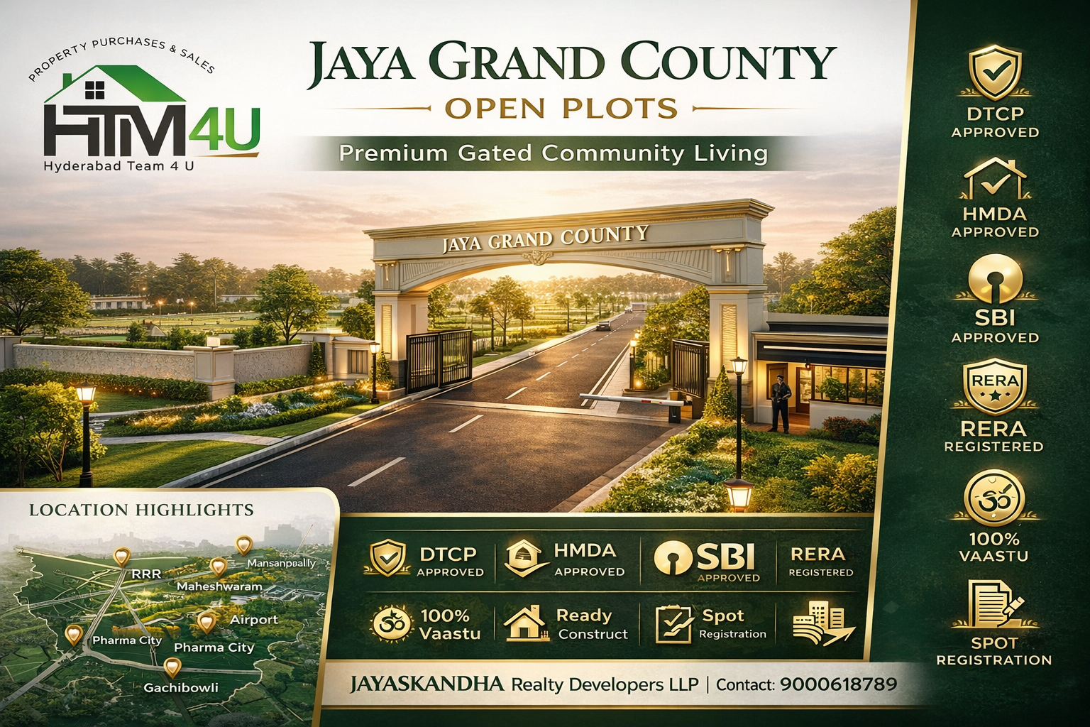 DTCP and HMDA Approved Plots for Sale